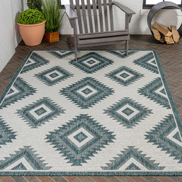 Lior Geometric Moroccan Diamond Area Rug